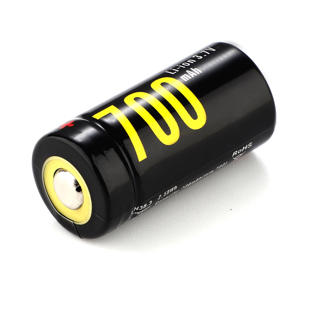 Soshine Li-ion RCR123 Battery With Protected: 700mAh 3.7V