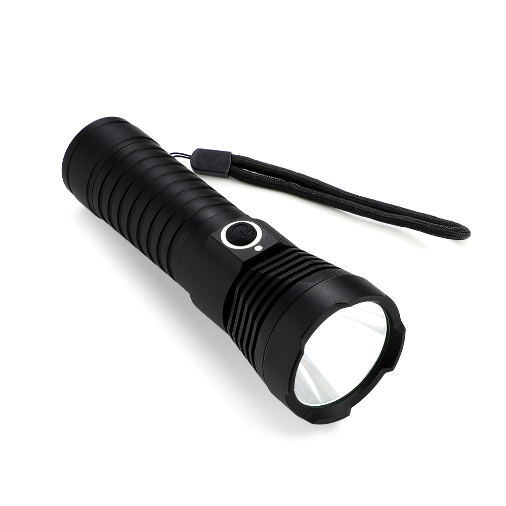 Soshine 1100LM LED 5-Mode Rechargeable Flashlight with USB Cable- Black (1 x 26650) |TC16