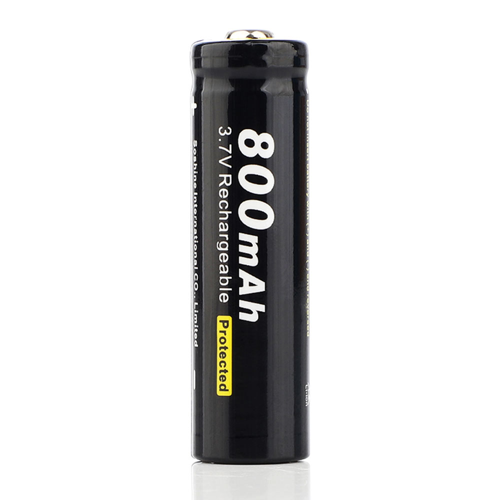 Soshine Battery 3.7V 800mAh Li-ion 14500/AA With Protected